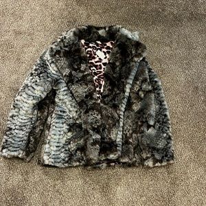 Faux fur coat